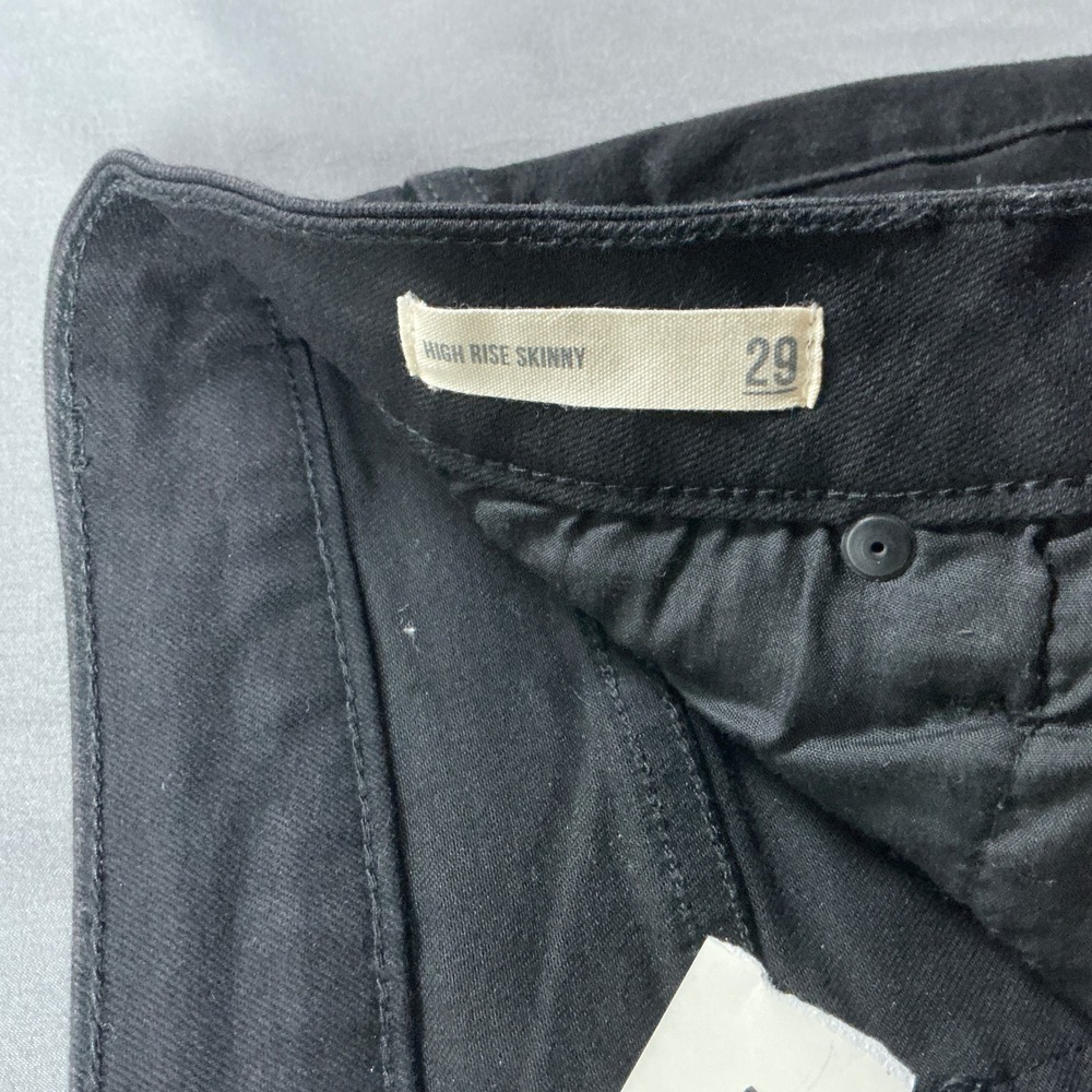 Harper Heritage Women High Rise Skinny Black Denim Cut Off Short Sz 29/ US 8 NWT - Picture 9 of 11
